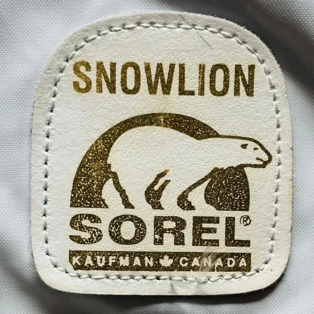 Sorel Kaufman Snowlion Boots Womens Size 5 Vintage Felt Made In Canada‎ White
